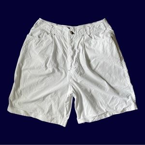 Vintage 1990s white high-waisted shorts
